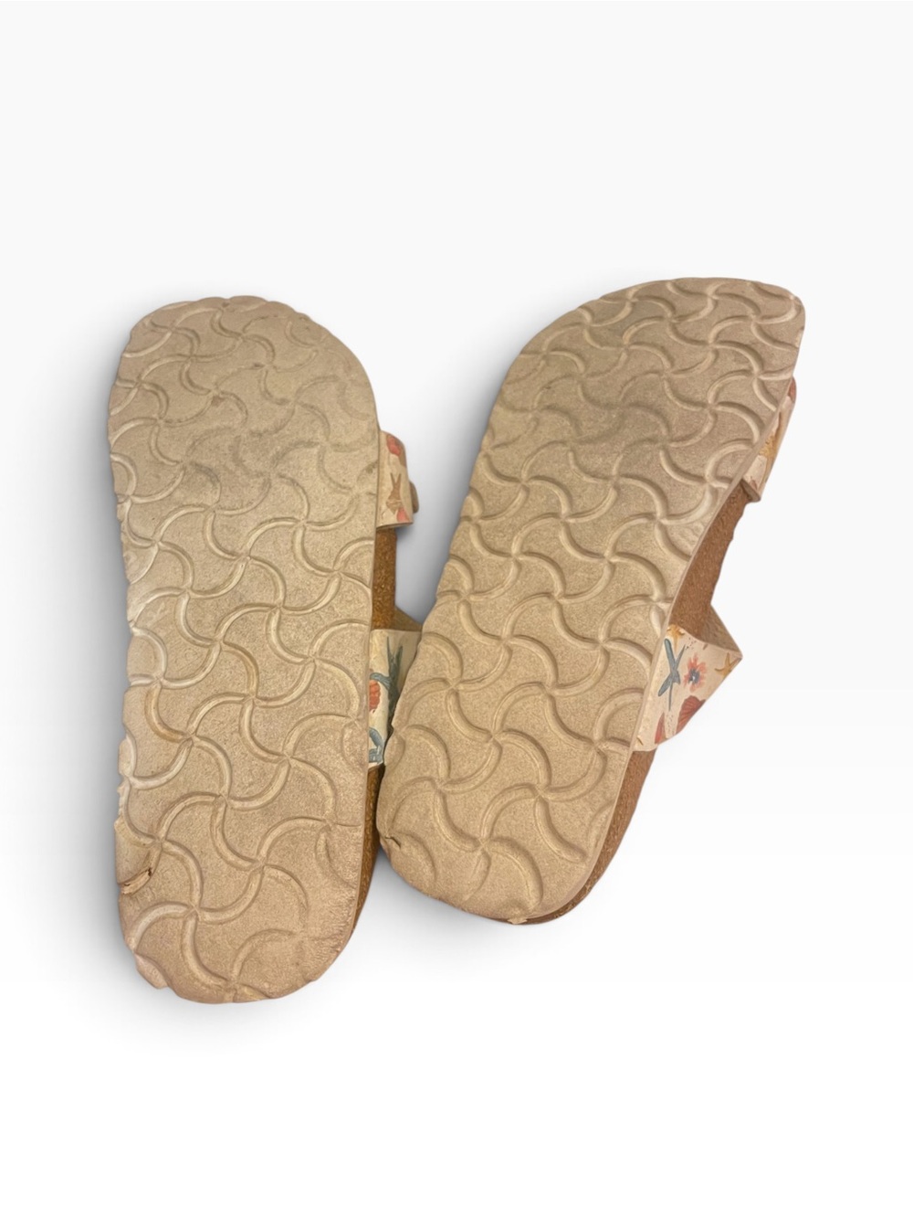 Birkenstock Birki’s Beach-Print Starfish and Seashells Two-Strap Sandals - Cream - Picture 3 of 3